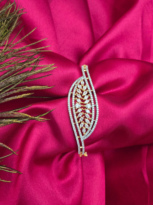 Iniya - Premium CZ American Diamond Bracelet (Size 2.4 & 2.6) V3
