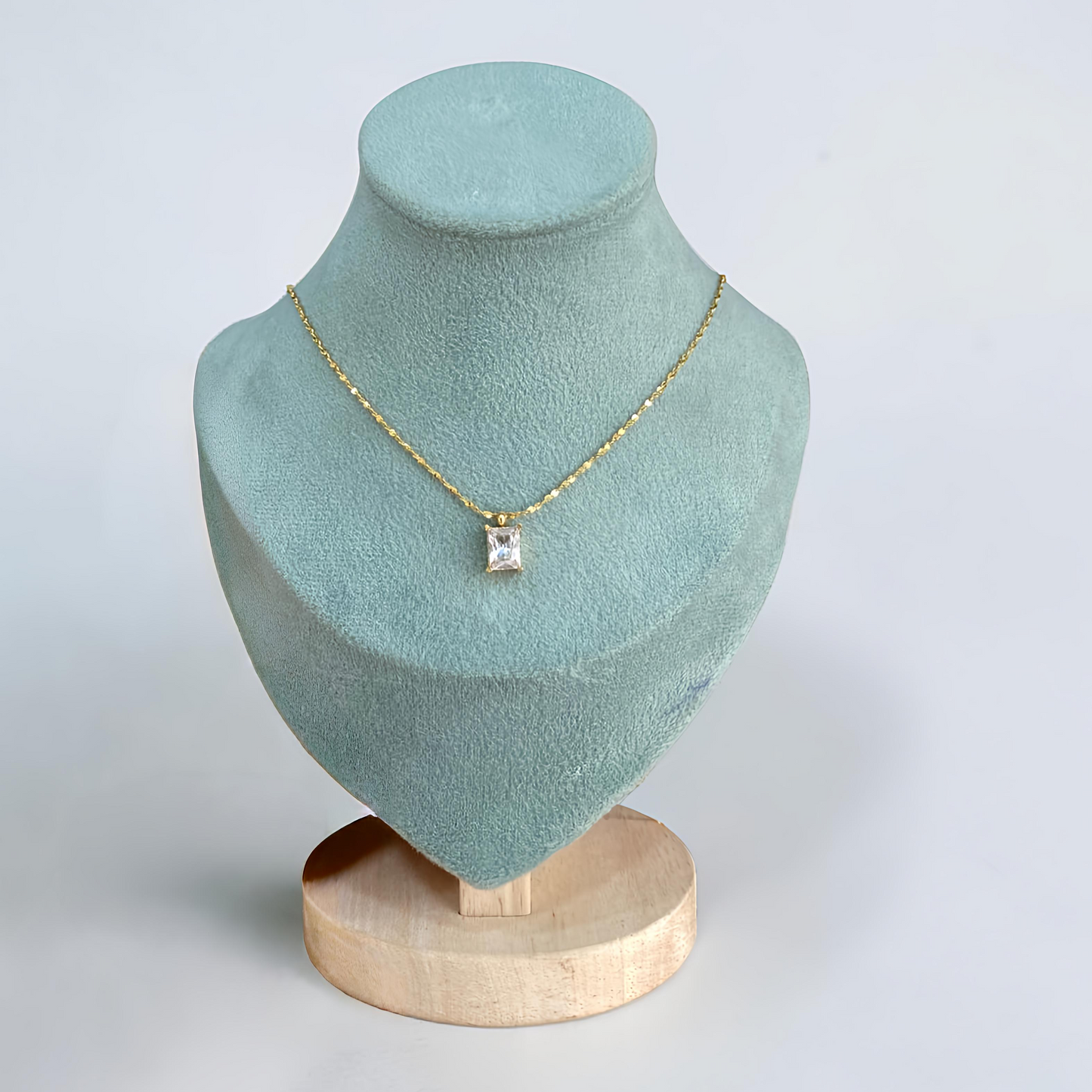 Prema - Single Stone designer Antitarnish Stainless steel chain