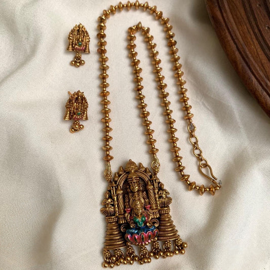 Prithvika – Lakshmi Temple Necklace Set V3