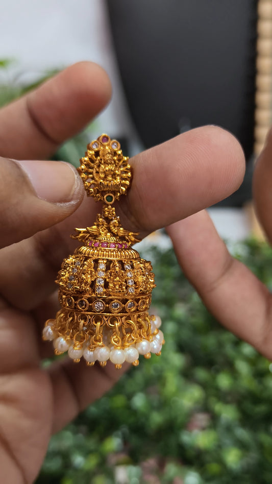 Saanvika – Temple Elegance Jhumkas