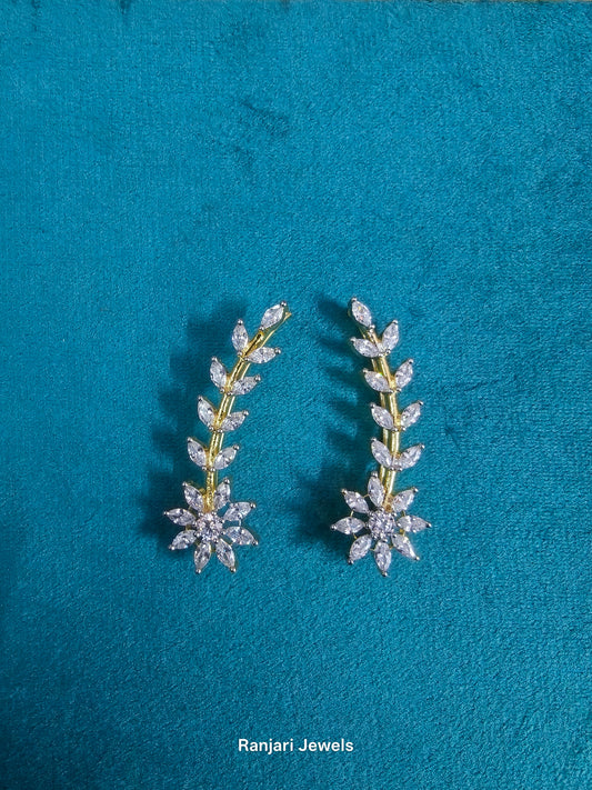 Shweta – Diamond Replica Bluetooth Style CZ Earrings V17