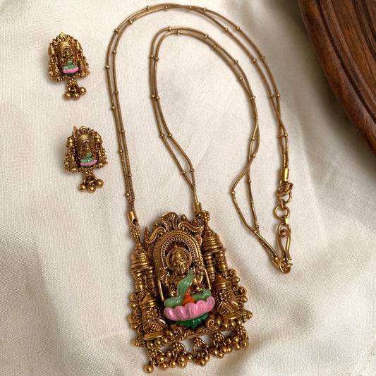 Prithvika – Lakshmi Temple Necklace Set V5