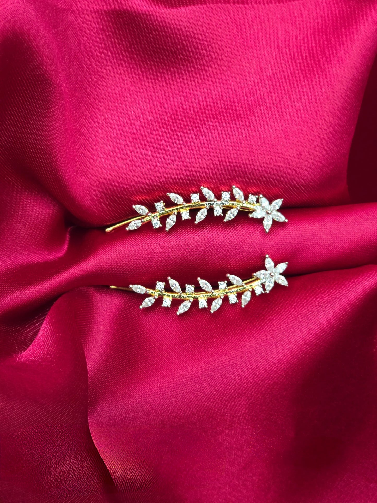 Shweta – Diamond Replica Bluetooth Style CZ Earrings V7