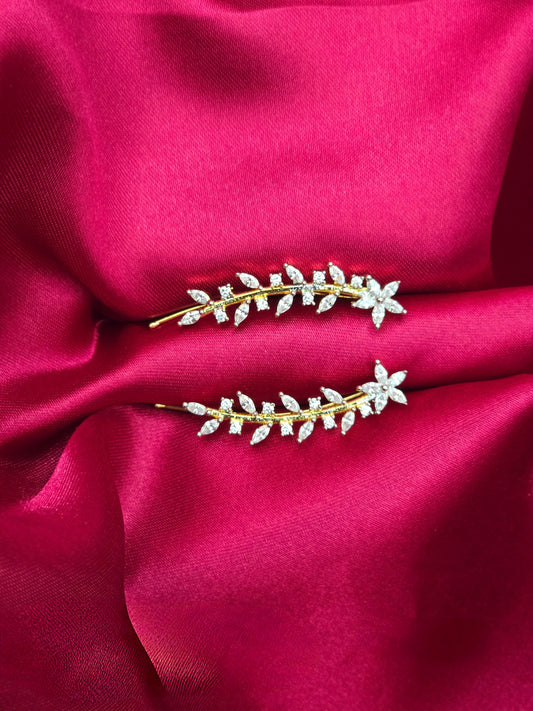Shweta – Diamond Replica Bluetooth Style CZ Earrings V7
