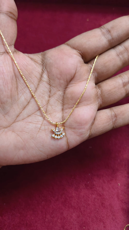 Antitarnish adjustable chain with AD pendant V6