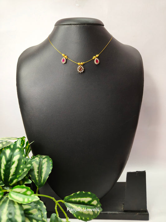Diamond replica AD Invisible Chain - Pink