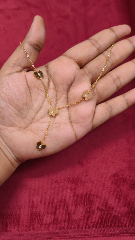 Prema - Butterfly Drop Antitarnish Chain