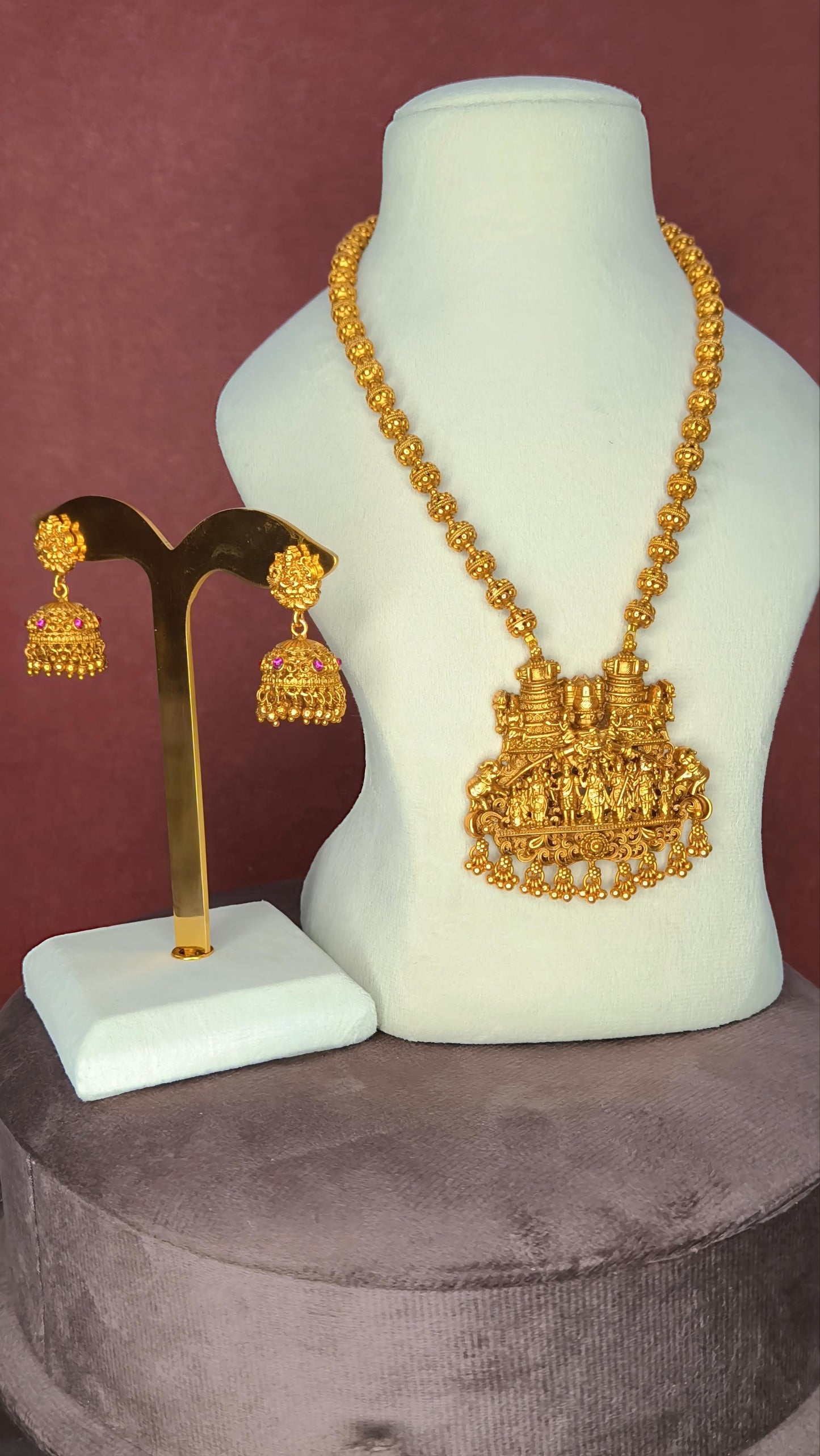 Srinivasa Temple Necklace set