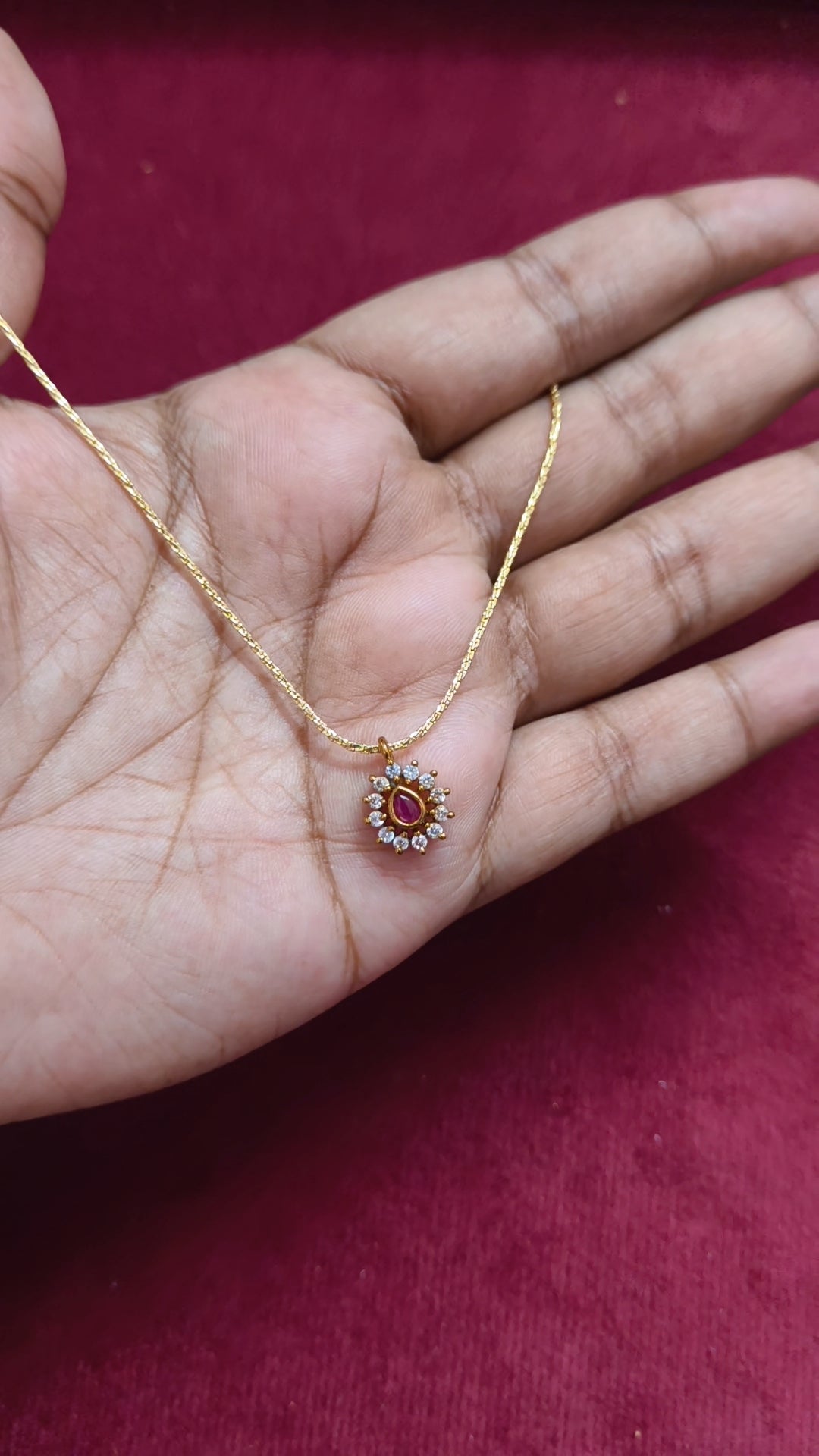Antitarnish adjustable chain with AD pendant V4