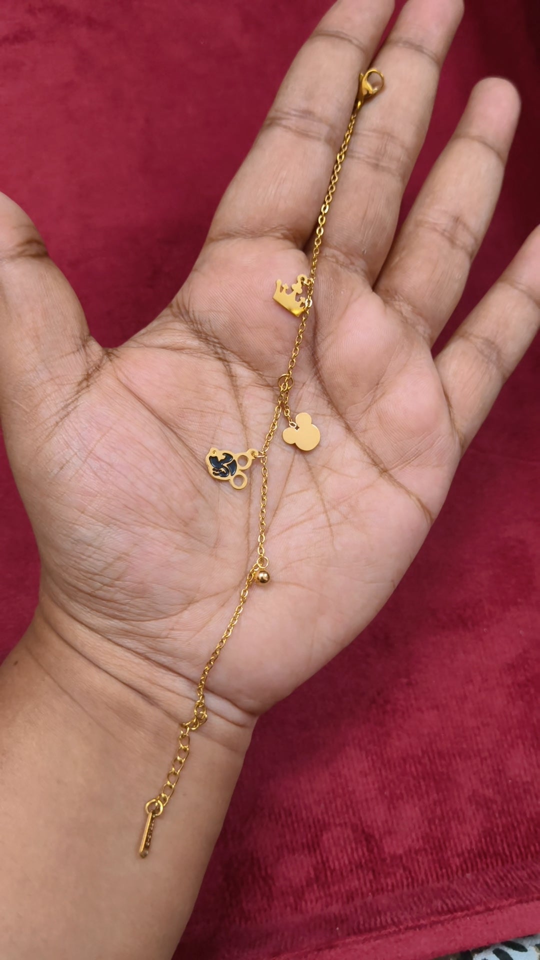 Iyal - Mickymouse Antitarnish chain bracelet