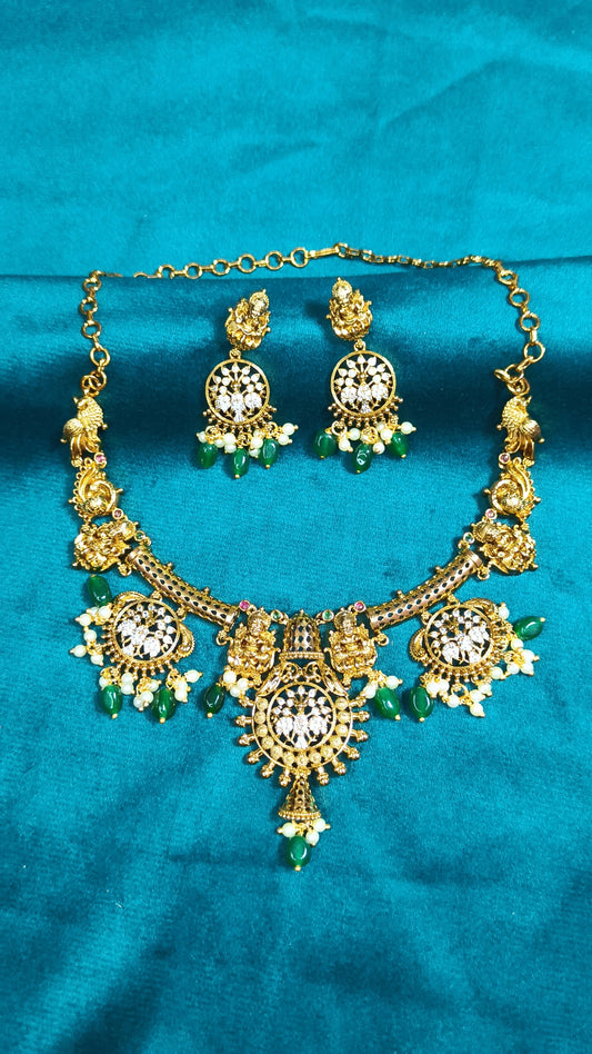 Aadhvika - Heritage Temple Necklace set