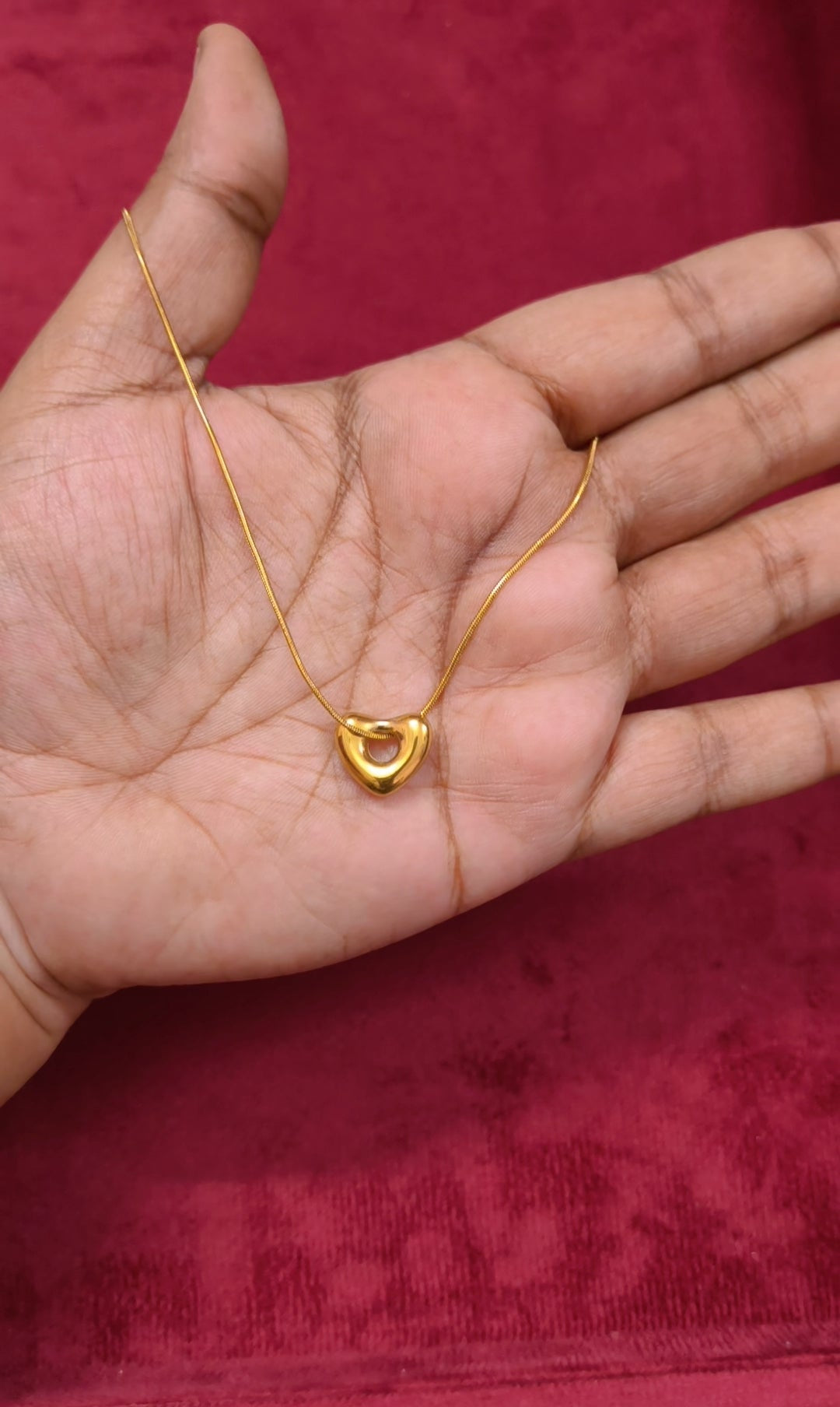 Prema - Heart Antitarnish Necklace