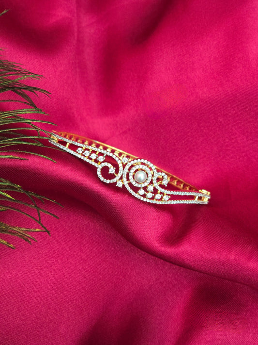 Iniya - Premium CZ American Diamond Bracelet (Size 2.4 & 2.6) V4