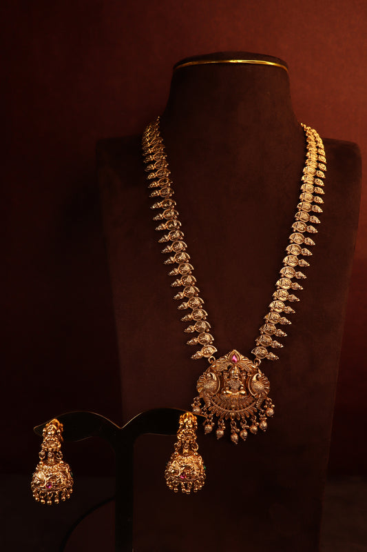 Vaidehi - Lakshmi Temple Haaram set