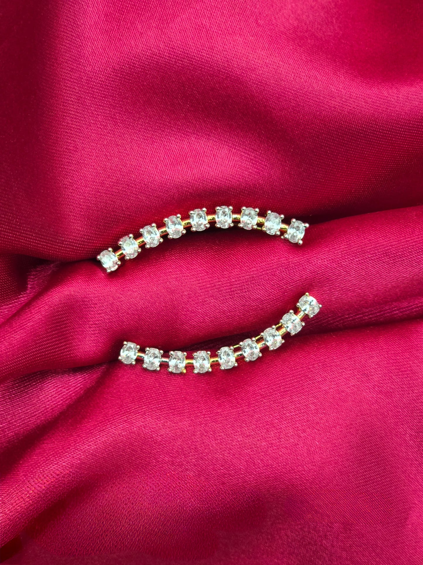 Shweta – Diamond Replica Bluetooth Style CZ Earrings V23