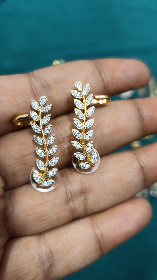 Mythra – Diamond Replica Bluetooth Style CZ Earrings V4