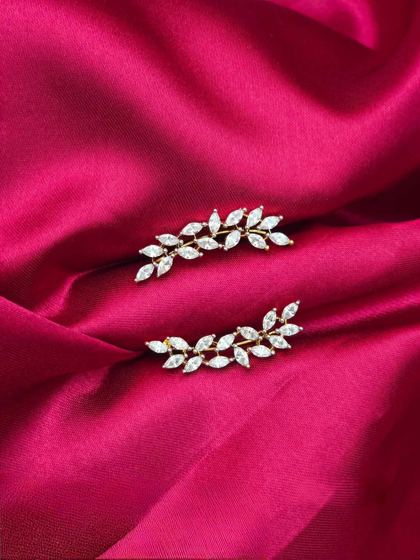 Shweta – Diamond Replica Bluetooth Style CZ Earrings V9