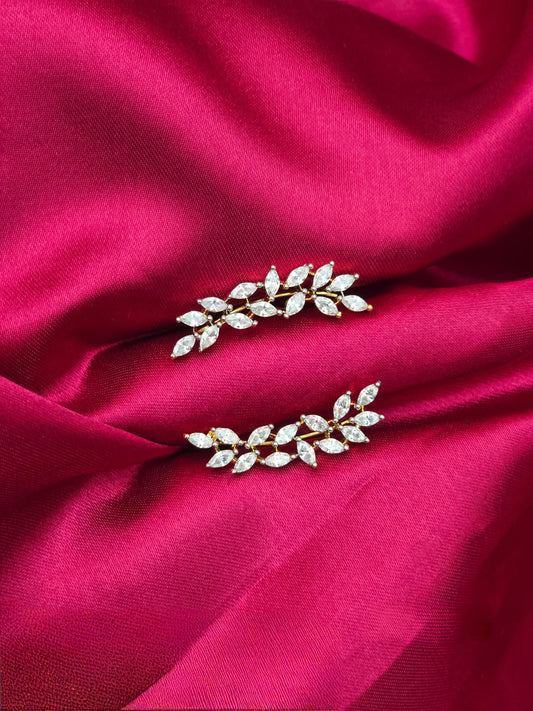 Shweta – Diamond Replica Bluetooth Style CZ Earrings V9