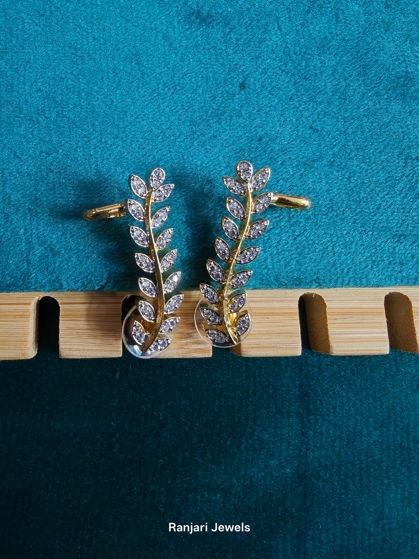 Mythra – Diamond Replica Bluetooth Style CZ Earrings V4