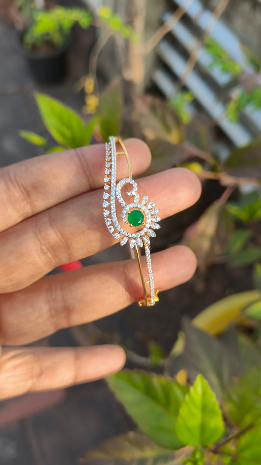 Iniya - Premium CZ American Diamond Bracelet (Size 2.4 & 2.6) V14