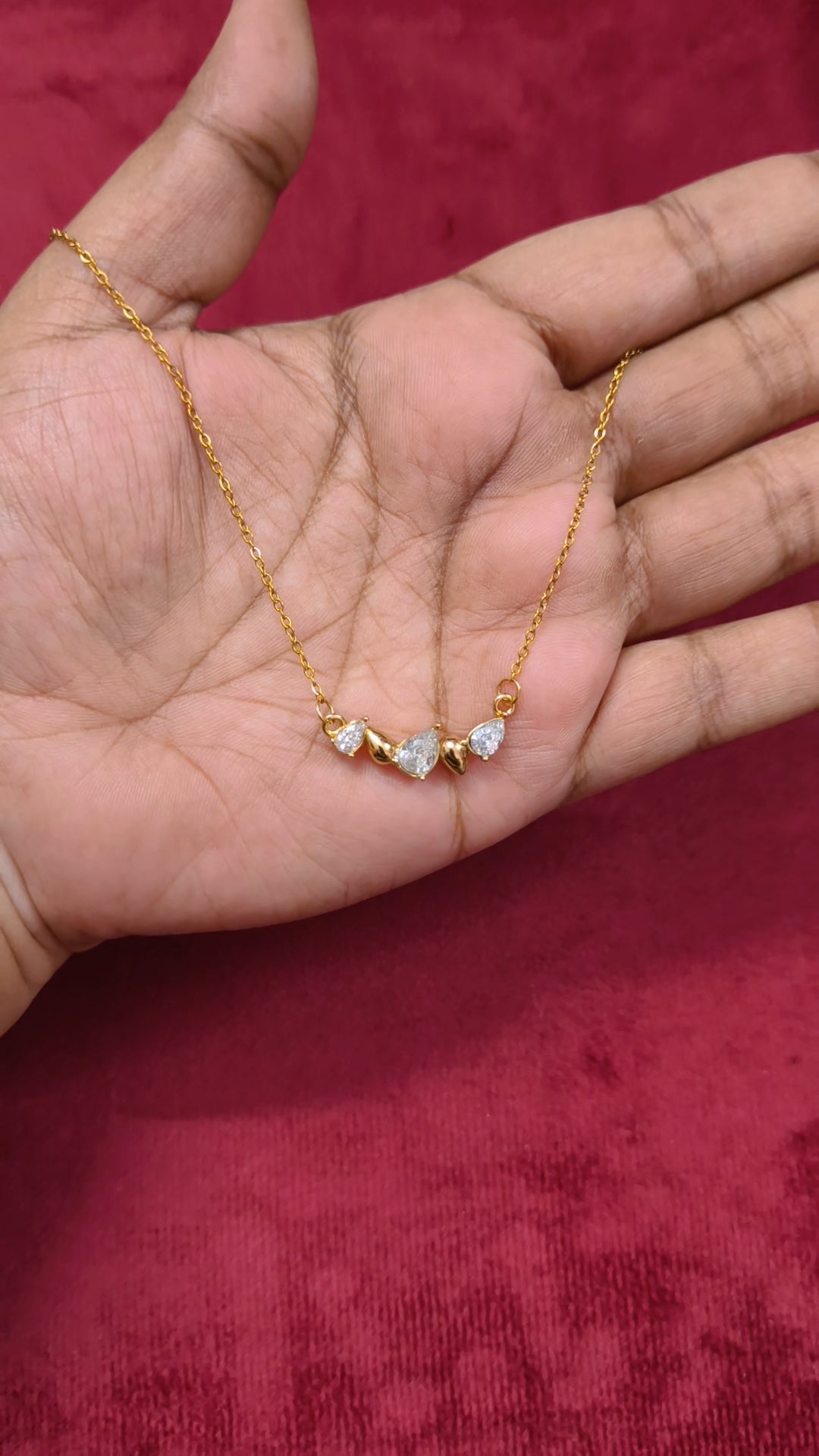 Prema - Crystal Drop Antitarnish Chain